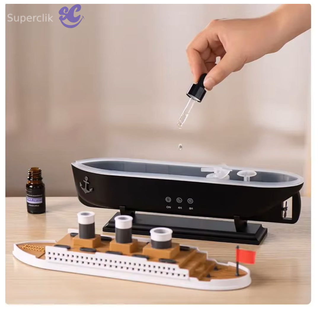 Difusor de Aromas LED con Forma de Barco