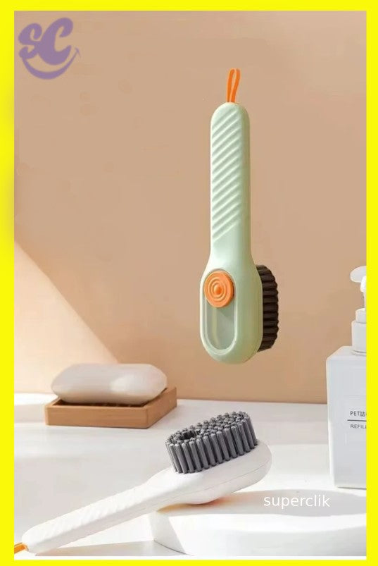 Cepillo dispensador de jabón para zapatillas y ropa