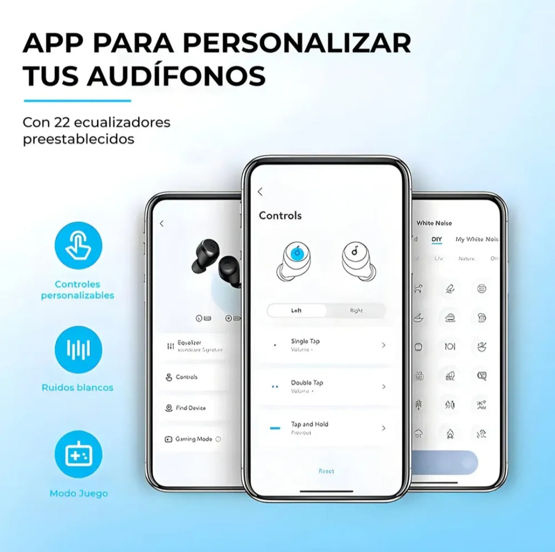 Audífonos Inalámbricos Soundcore A25i - BassUp y 28h de Batería