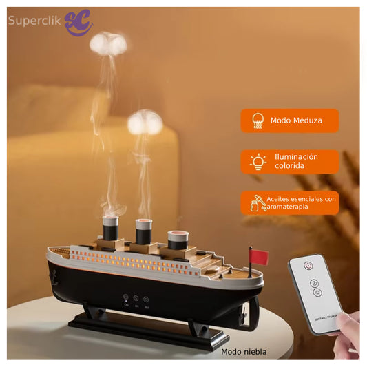 Difusor de Aromas LED con Forma de Barco